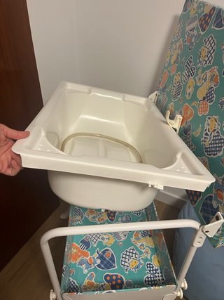 Bañera cambiador bebé con balda