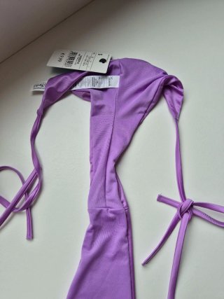 Braguita bikini lila satinada Talla S