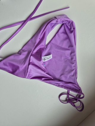Braguita bikini lila satinada Talla S