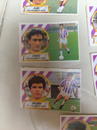 Cromos Fútbol Real Valladolid Liga 88/89