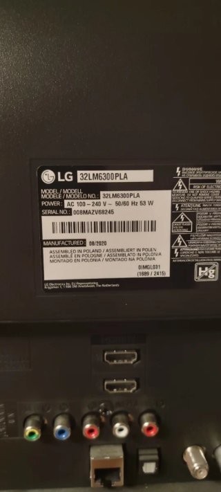 TV LG 32 Para piezas o para reparar