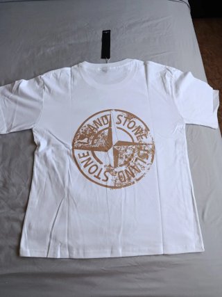 Camiseta Stone Island Blanca Talla M