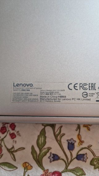 Lenovo Ordenador Tablet Negro/Plata