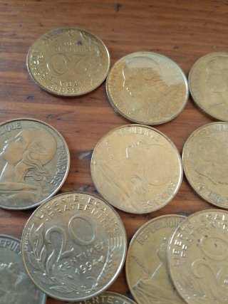 Lote monedas francesas