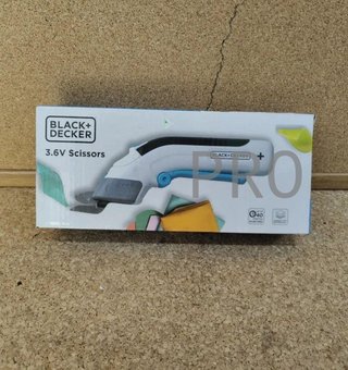 Tijeras 3,6v, Gatillo extralargo, Black and decker