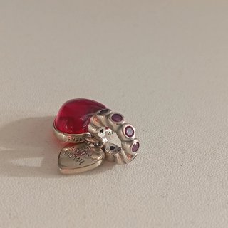 Charm Corazón Rojo y Plata You Are My Soulmate