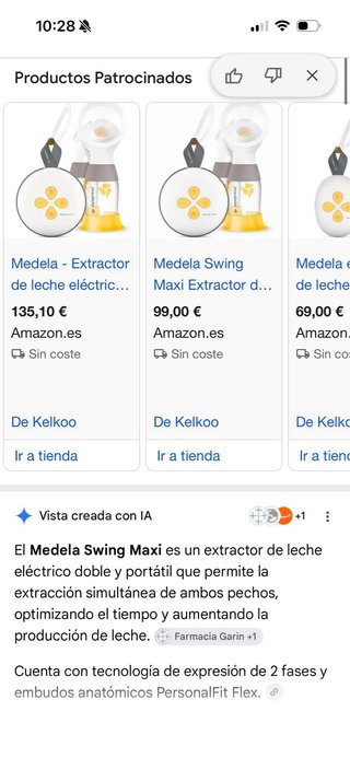 Sacaleches Medela Swing Maxi Doble