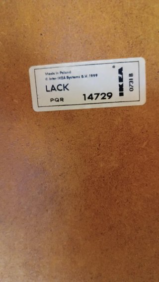 Mesa Lack IKEA Roble