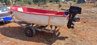 Barca 4m + Remolque + Motor 15cv
