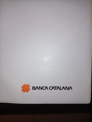 Porta documentos vintage Banca Catalana