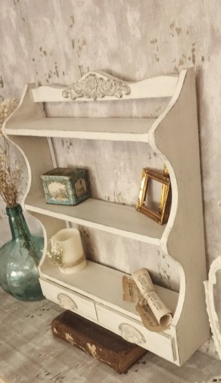 Estantería Vintage de Madera de Pino