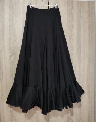 Falda flamenca negra mujer