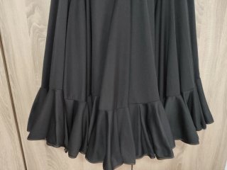 Falda flamenca negra mujer
