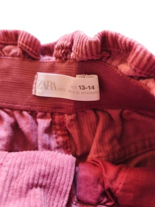 Falda pana Zara Kids Rosa Talla 13-14