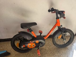 Bicicleta infantil B'TWIN naranja 3-6 años