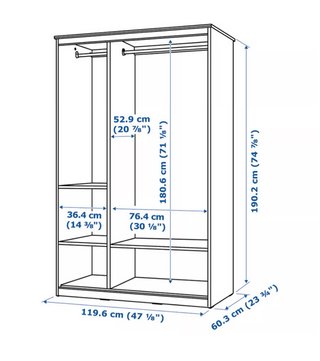 Armario IKEA SONGESAND blanco – como nuevo