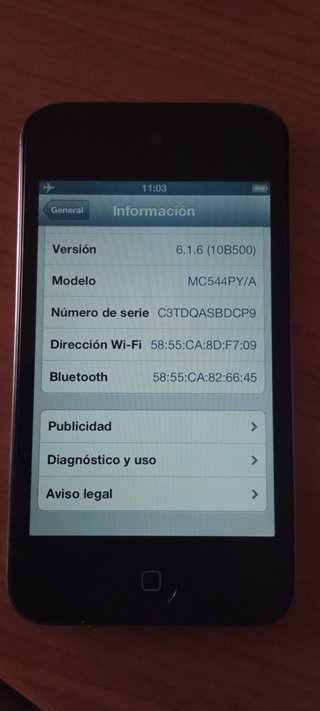 iPod Touch 4ta Gen Negro