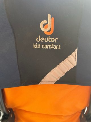 Mochila Portabebés Ergonómica Naranja/Azul