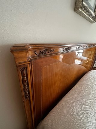 Estructura de cama 135cm: cabecero y piecero