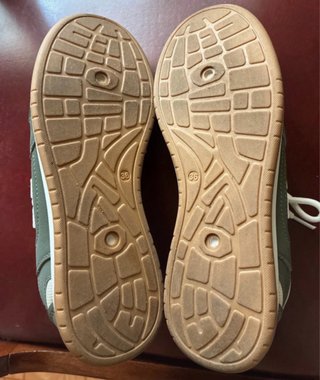 Zapatillas Mujer Beige/verde talla 36.