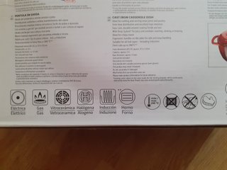 Olla hierro fundido 5'1l todo tipo cocinas + horno
