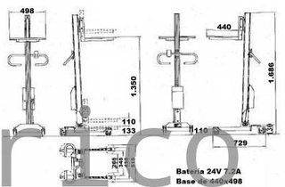 Apilador Eléctrico 90Kg - 1360 mm - 10700