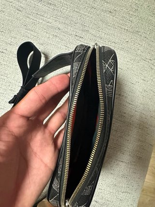 Bandolera Lacoste Negra Multicolor