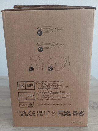 Vajilla 16 piezas fibra paja
