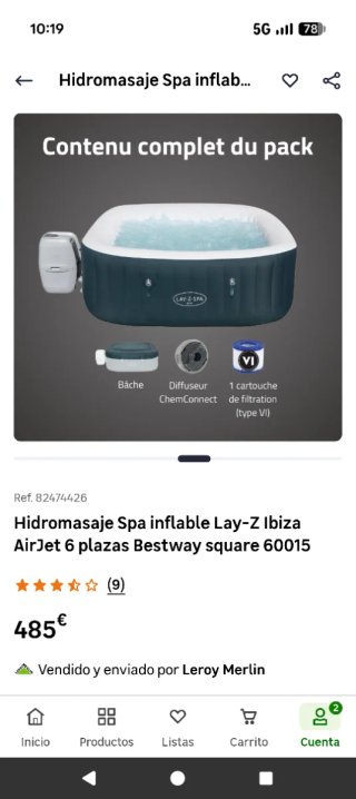 Spa Hinchable Lay-Z Ibiza 6 plazas