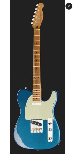 Guitarra Eléctrica Azul Metálico