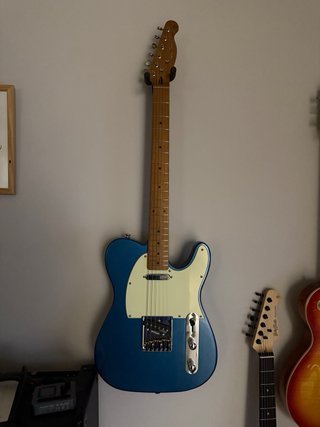 Guitarra Eléctrica Azul Metálico