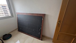 Espejo antiguo madera 180x127x7 cm