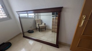 Espejo antiguo madera 180x127x7 cm