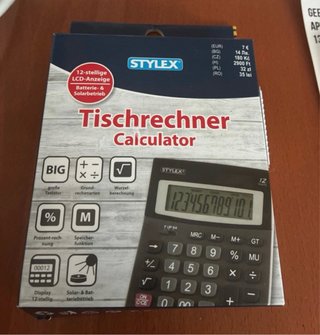 Calculadora STYLEX 12 dígitos Solar/Batería