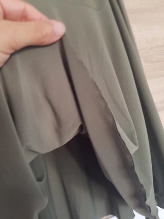 Falda midi verde oliva talla 50/52