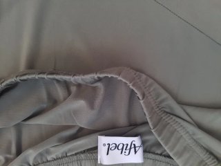 Falda midi verde oliva talla 50/52