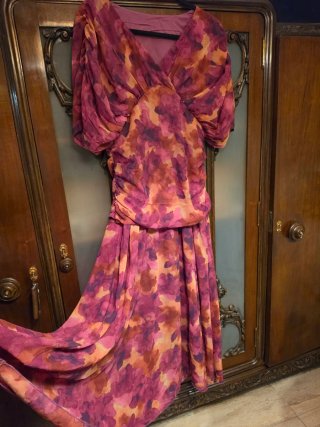 Vestido largo estampado floral