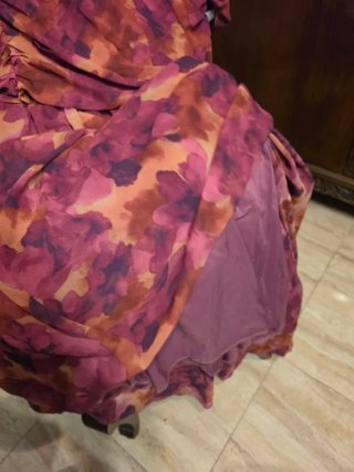 Vestido largo estampado floral