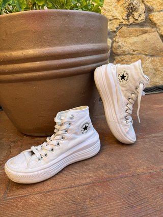 Converse Botas Blancas Plataforma