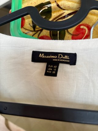 Vestido Massimo Dutti Estampado Hojas
