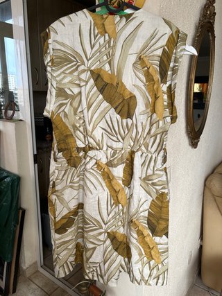 Vestido Massimo Dutti Estampado Hojas