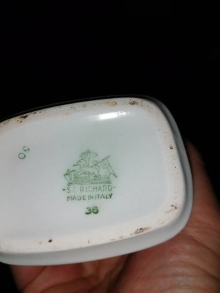 Contenitore Pepe Ceramica Dorata