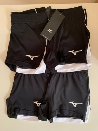 Mallas Mizuno Negras y Blancas