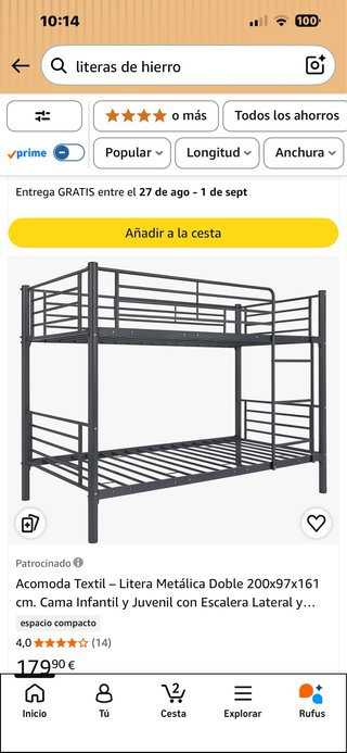 Litera de Hierro Negro