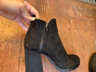 Botines ante negros tacón