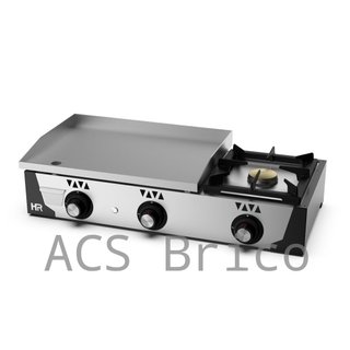 Plancha Gas Acero Rectificado + Fogón Serie 100 - PLC6100RTF