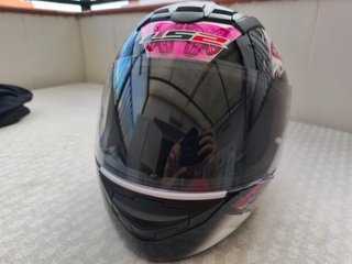 Casco Moto Mujer Mariposas Rosa