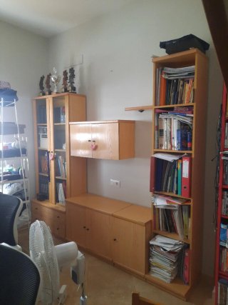 Mueble modular salón madera