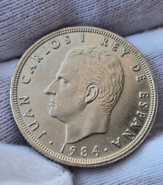 Rare 50 pesetas 1984 Juan Carlos I, condition SC