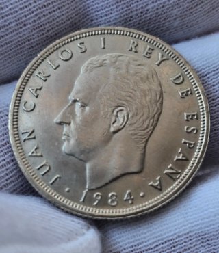 Rare 50 pesetas 1984 Juan Carlos I, condition SC